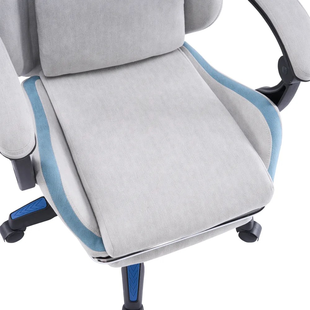 Scaun de birou/gaming, gri/albastru, ZODIA