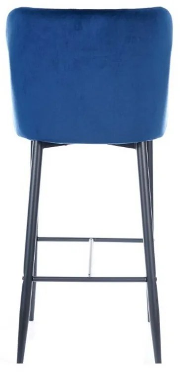 Supermobel Scaun bar COLIN B H-1 VELVET, 42x109x46, bluvel 14 - gri
