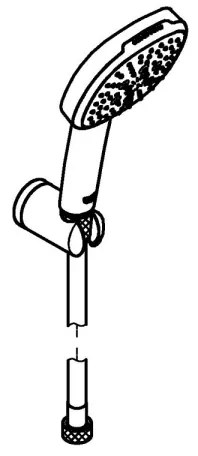 GROHE 26176001 - Set de duș VITALIO COMFORT 110, 110 mm, crom lucios