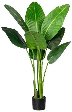 Plantă artificială Strelitzia Nicolai în ghiveci,120 cm, verde
