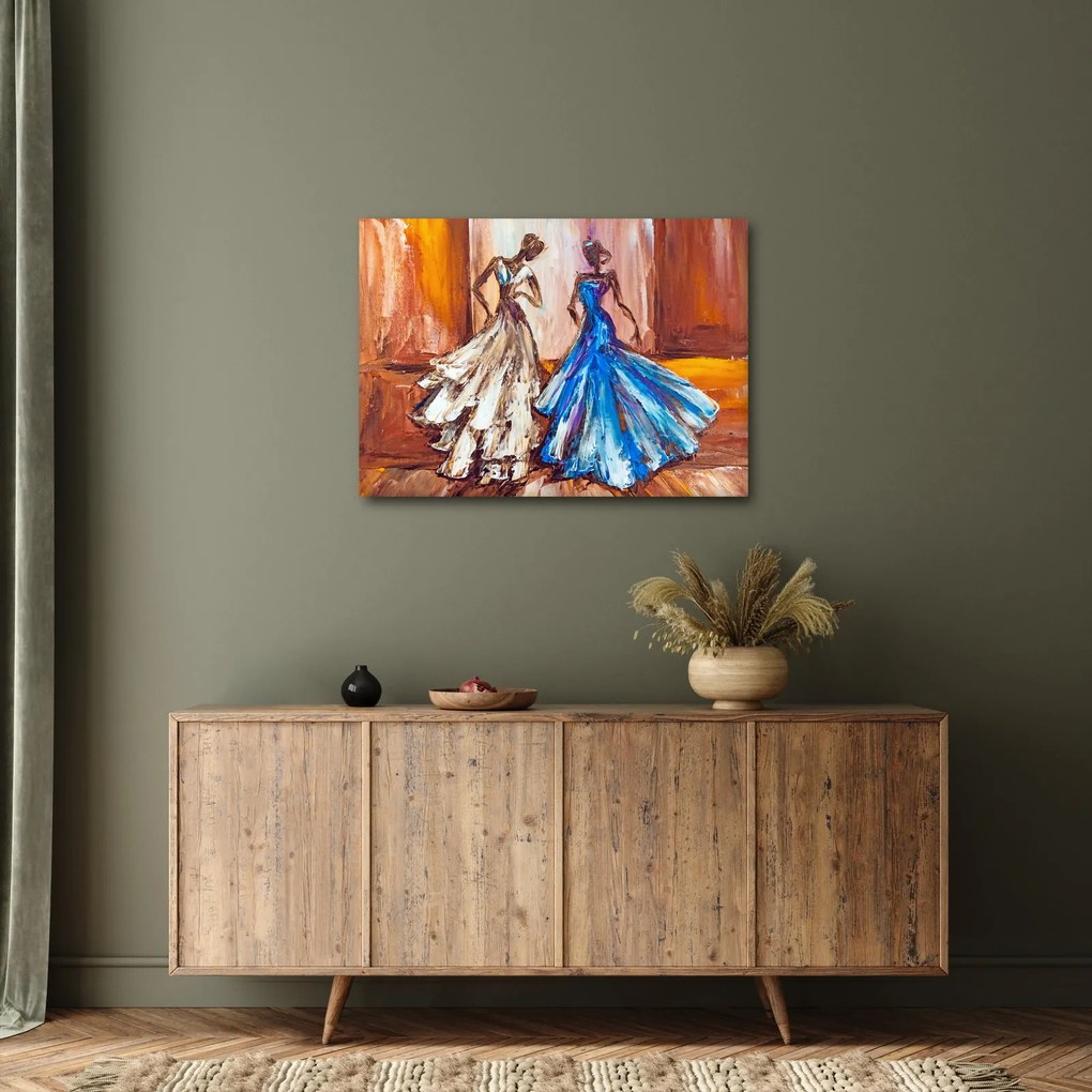 Tablou - Dansatoare, pictură în ulei (70x50 cm)