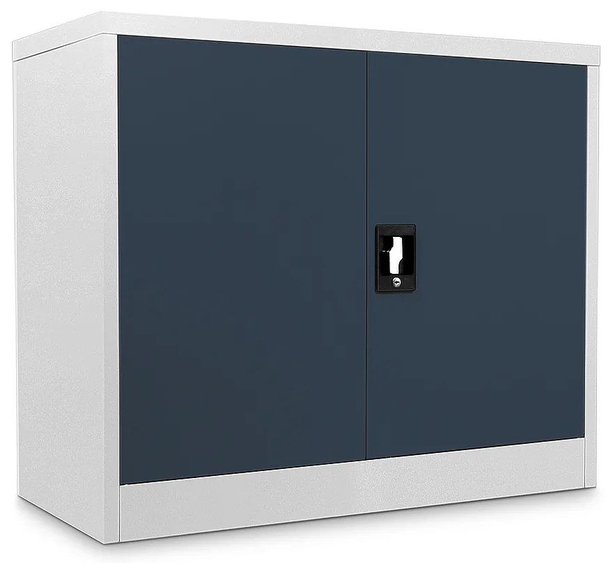 Dulap metalic universal jos 90 x 40 x 80 cm, încuietoare cilindrică, antracit - ral 7016