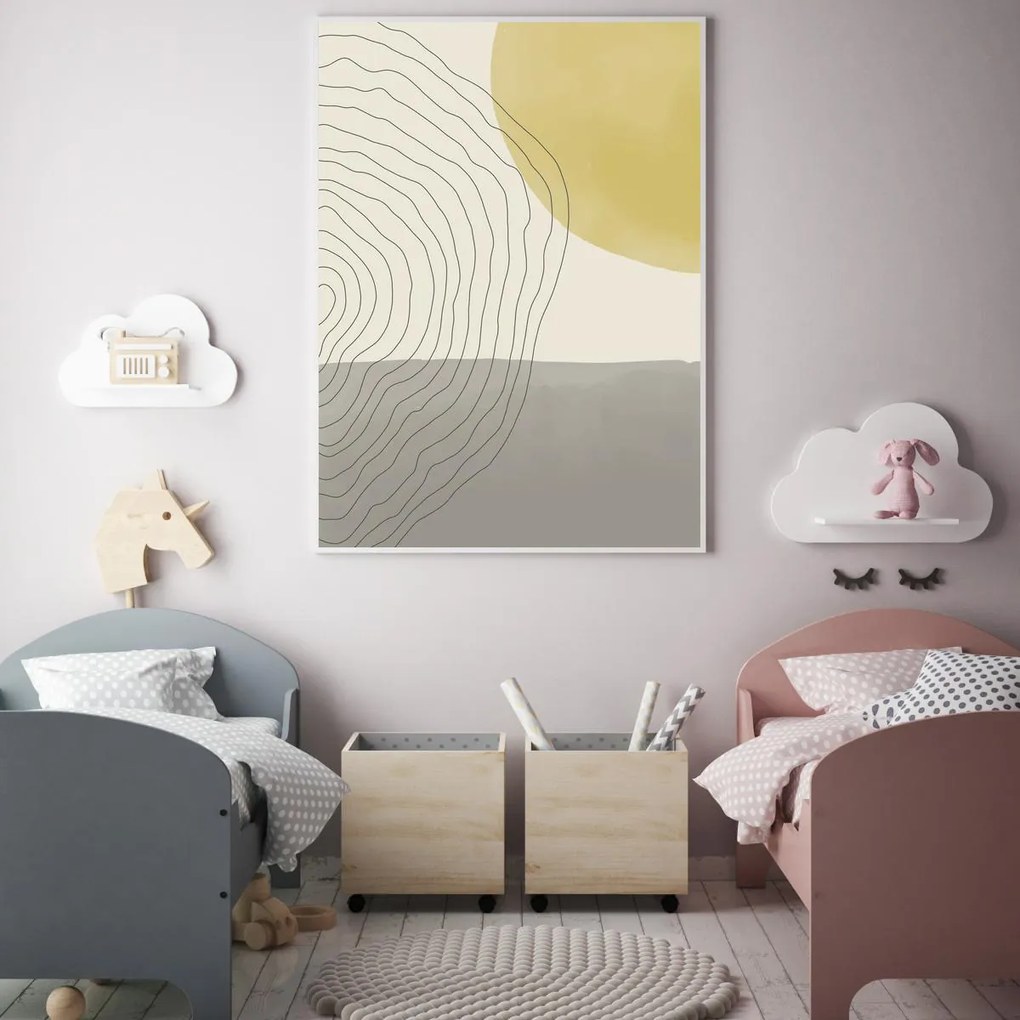 Poster - Abstracție pictată (A4)