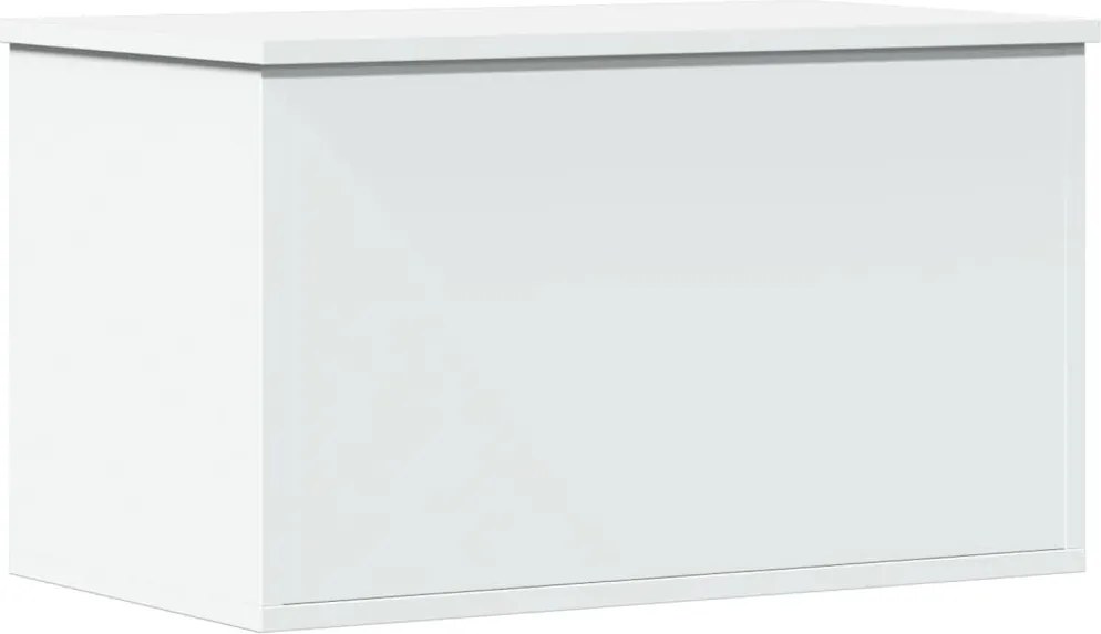 vidaXL Cutie de depozitare, alb, 60x35x35 cm, lemn prelucrat