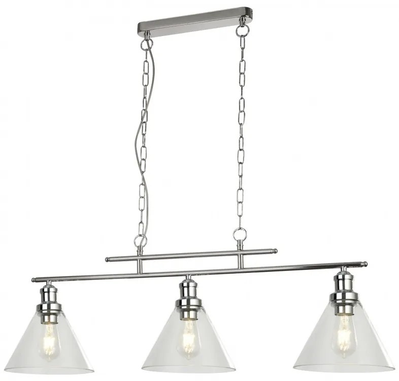 Lustra suspendata design clasic Pyramid crom 1277-3CC SRT