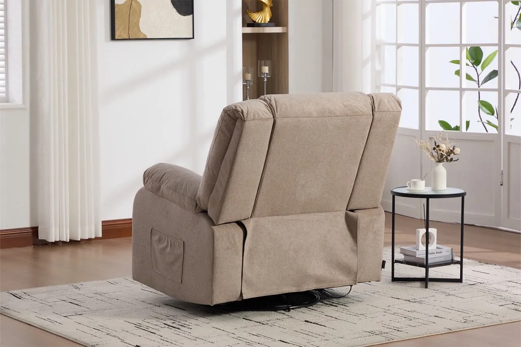 Fotoliu recliner electric dumonde cu funcție de balansare ,rotire și masaj în 8 puncte Novera