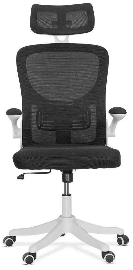 Scaun ergonomic negru din mesh respirabil cu brate rabatabile OFF 336