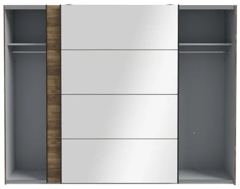 Dulap OREN cu oglindă, 270x210 cm, stejar artisan