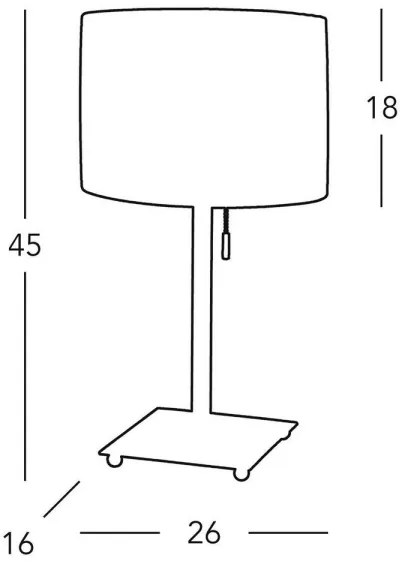 Kolarz A1307.71.7 - Lampă de masă SAND 1x E27/60W/230V