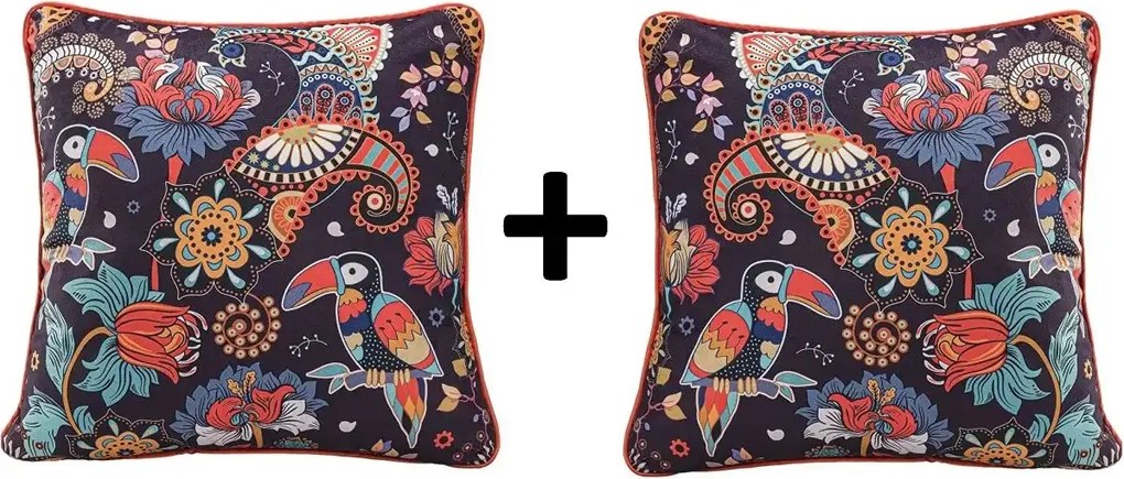 Set fata de perna  decorativa 2 buc,Homs ,seria oz,43 x 43 cm.50048