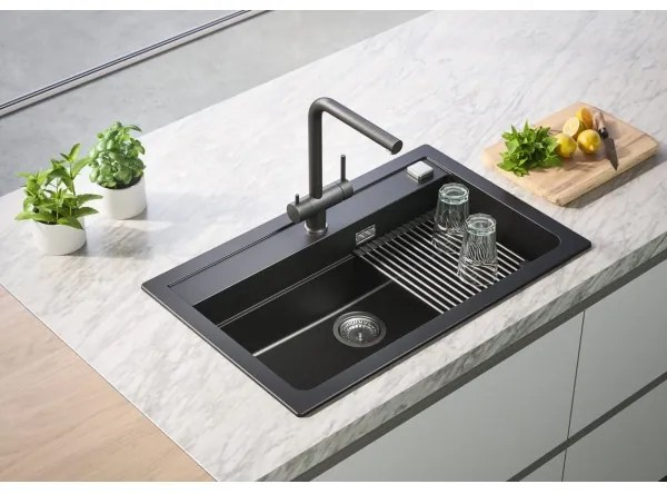 ALVEBaterie de chiuvetă ALVEUS 1139808 AGUILA 33,3 cm negru