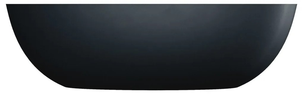 Omnires Shell M+ cada freestanding 175x78 cm ovala negru SHELL175WWBLV