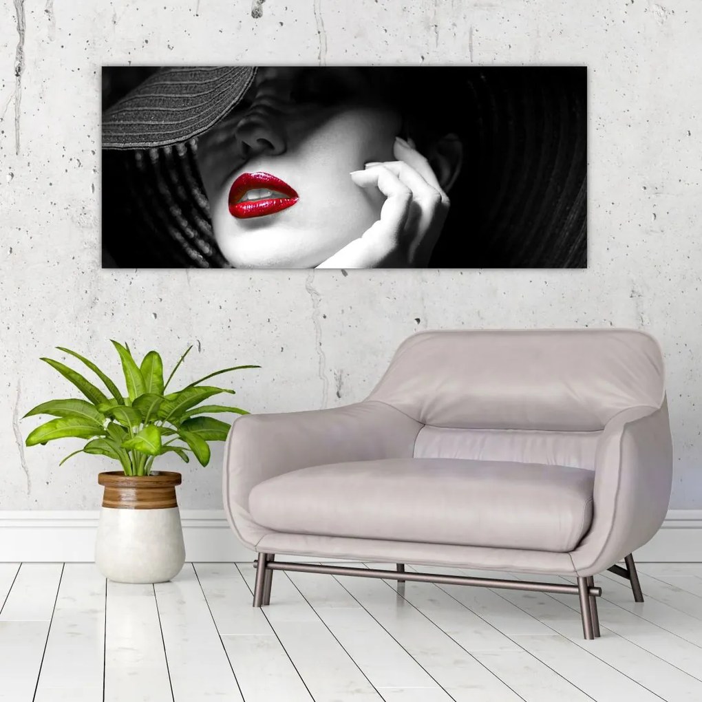 Tablou - Femeie cu pălărie (120x50 cm)