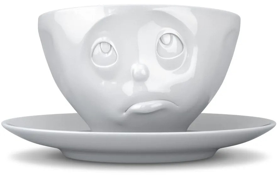 Ceașcă din porțelan pentru cafea 58products Oh please, 200 ml, alb
