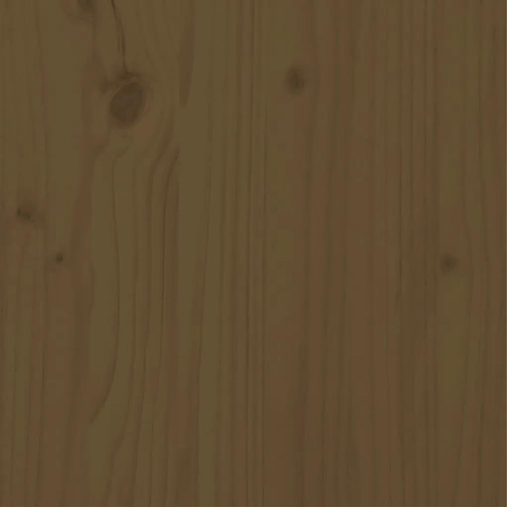 Cadru de pat Single 3FT maro miere 90x190 cm lemn masiv de pin maro miere, 90 x 190 cm