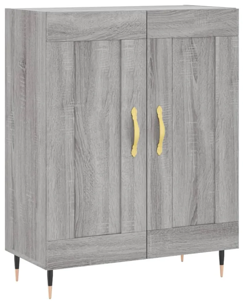 830178 vidaXL Servantă, gri sonoma, 69,5x34x90 cm, lemn compozit