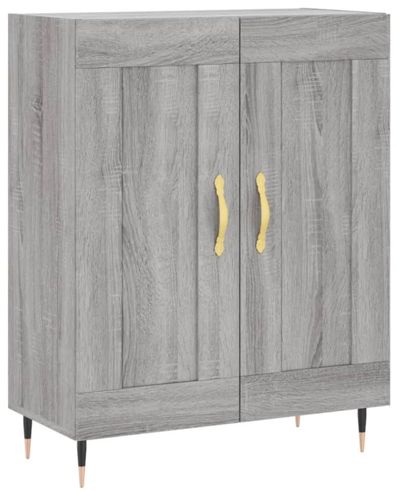 vidaXL Servantă, gri sonoma, 69,5x34x90 cm, lemn compozit