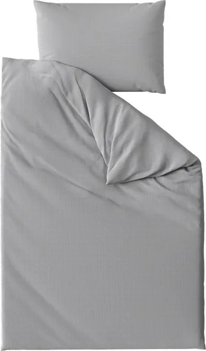 Lenjerie de pat din crep DENYX BLEND gri, buzunar hotelier Dimensiune lenjerie de pat: 70 x 90 cm | 140 x 200 cm