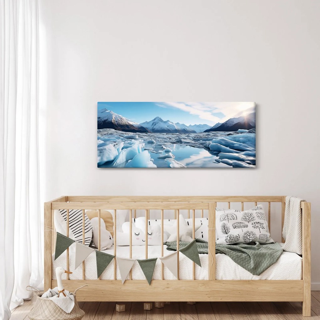 Tablou - Formațiuni glaciare (120x50 cm)