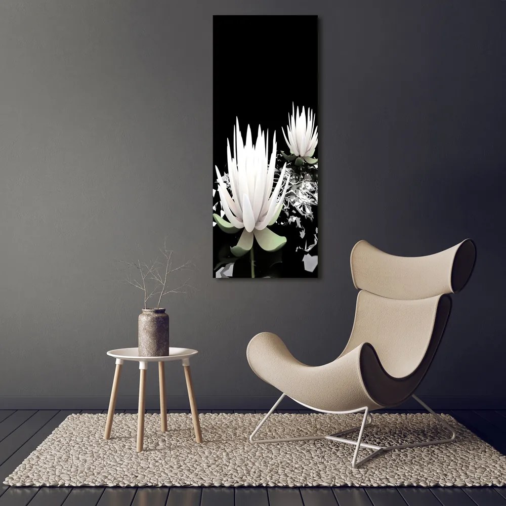 Tablou sticlă acrilică Floare de lotus