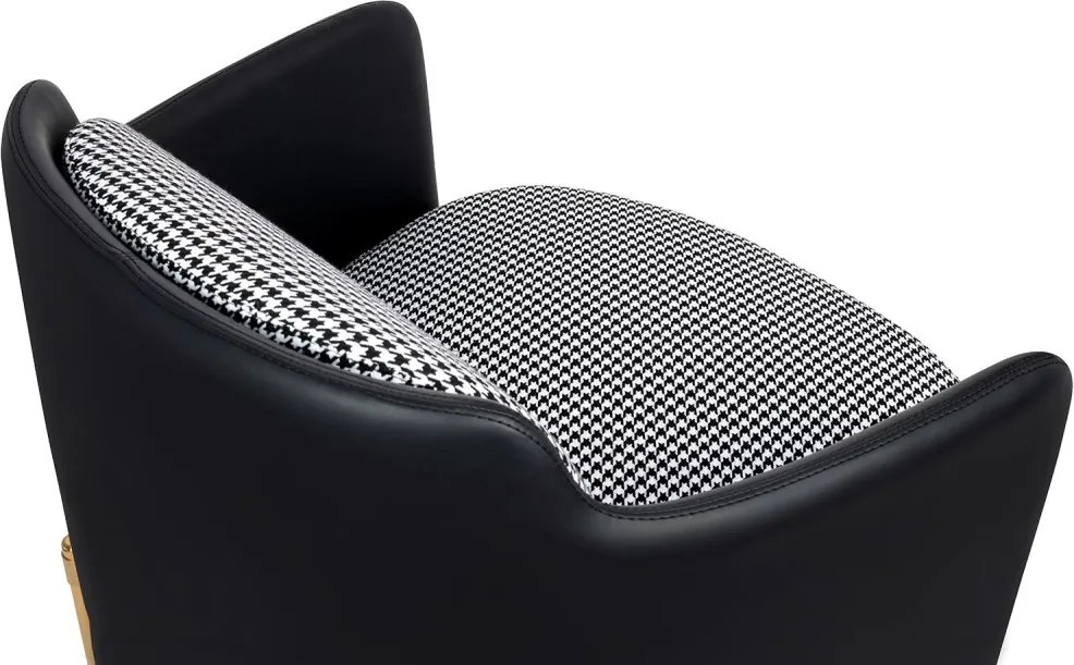 Fotoliu modern ultra confortabil Black-Gold