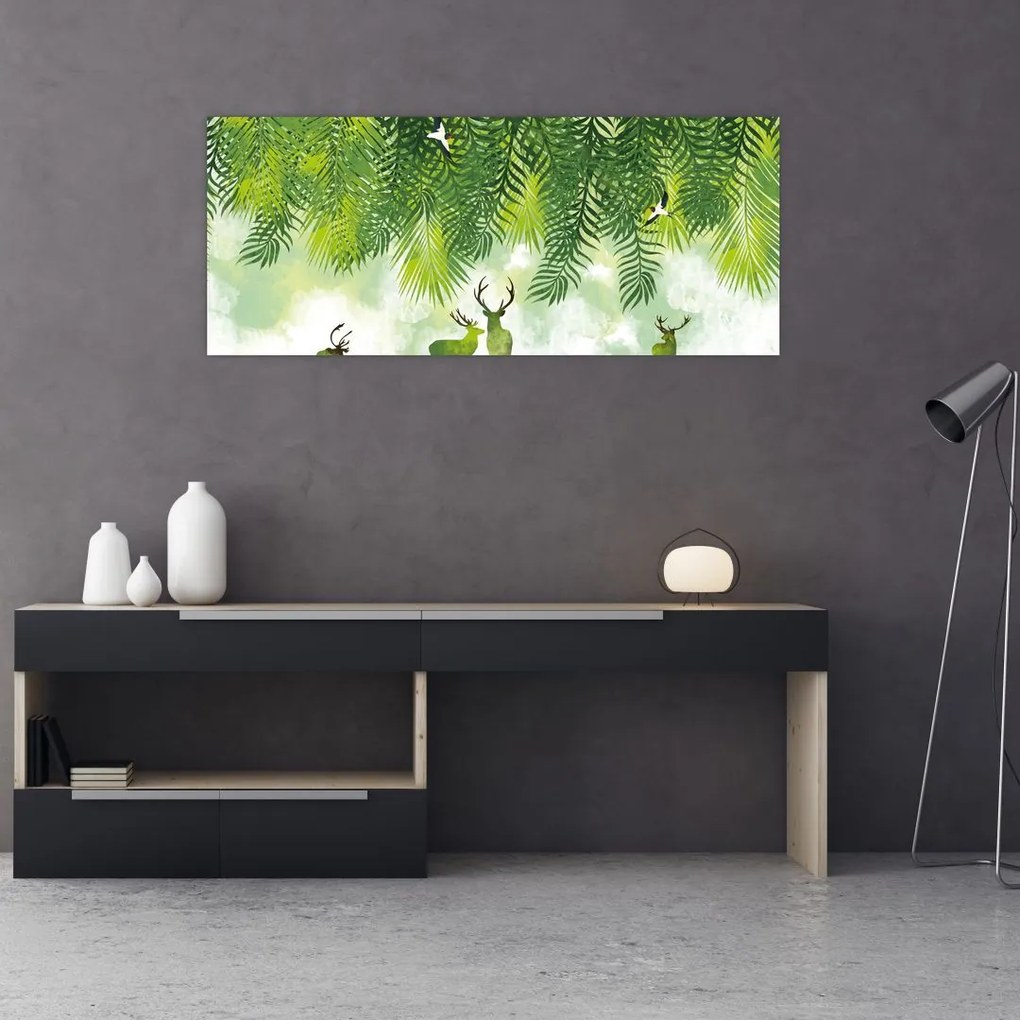 Tablou - Ceb în pădure (120x50 cm)