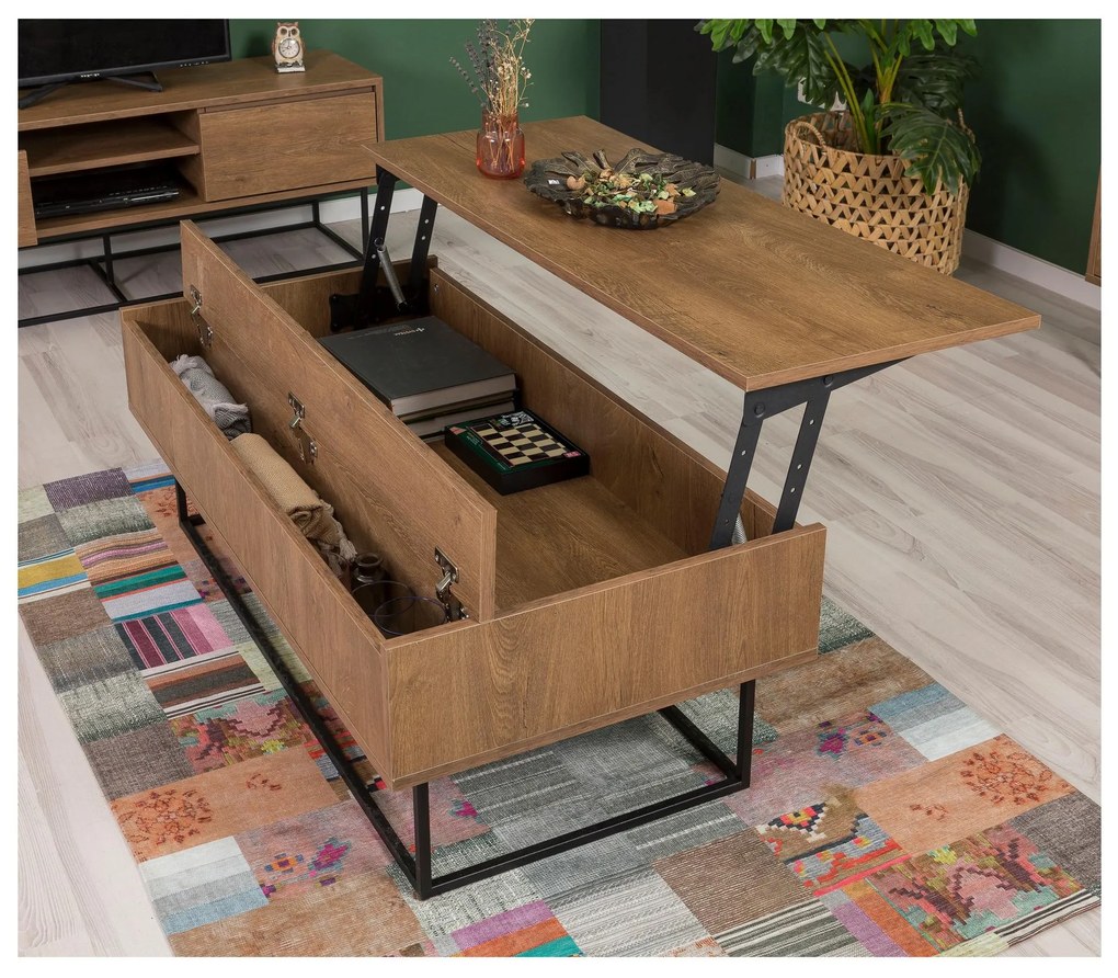Mobilier living Lexuna 26 (Nuc + Negru). 1089179