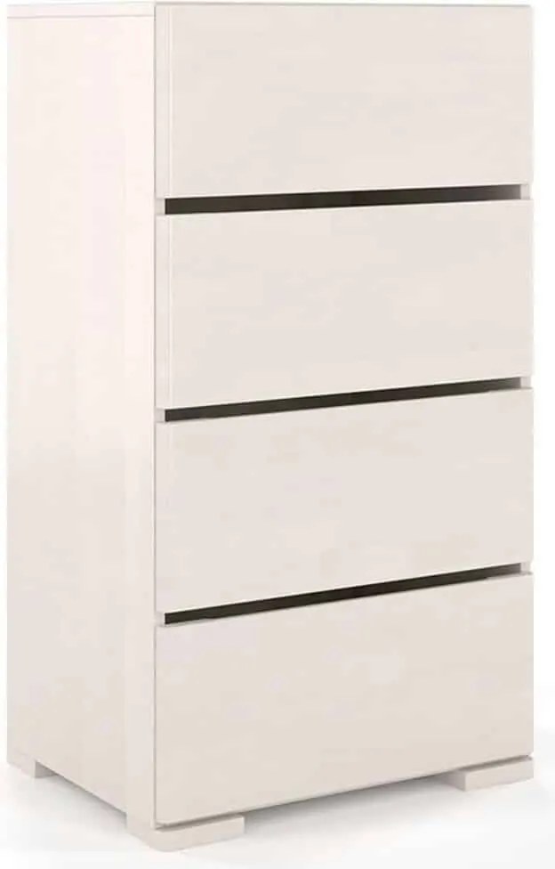 Comodă lemn masiv TerraCraft Fag 4 Sertare, 60 × 45 × 108 cm - Natural