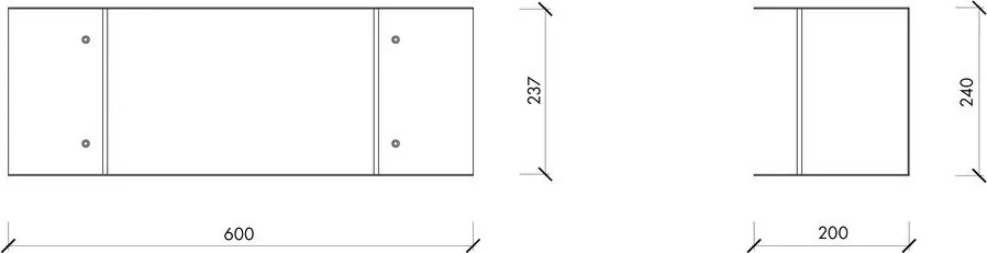 Raft albastru închis etajat din metal 60 cm Lina – noo.ma