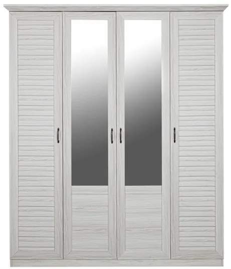 Set Dormitor Jardine Cu Pat Cu Dimensiunea Saltelei 160 X 200 Cm, 2 Noptiere, Dulap
