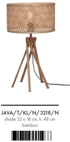 Veioza eco din bambus Java 5-pt nat/3218, nat