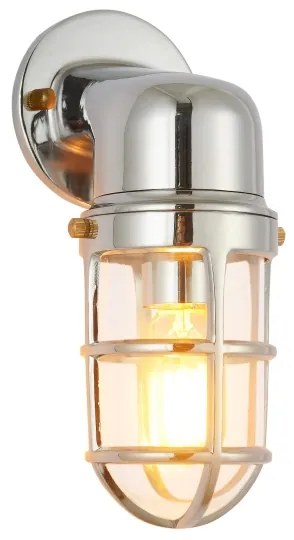 Aplică de exterior LUND 1xE27/12W/230V IP44 crom