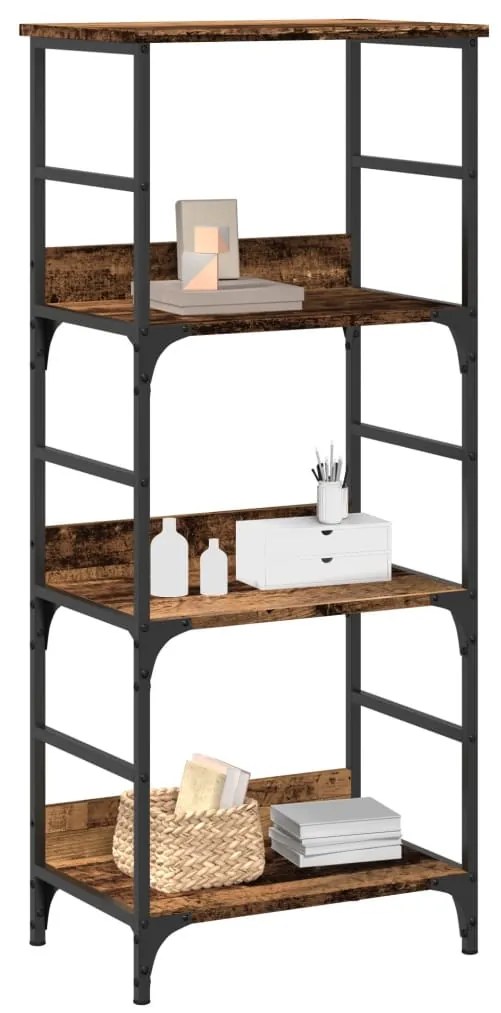 vidaXL Bibliotecă, lemn vechi, 50x33x117,5 cm, lemn prelucrat