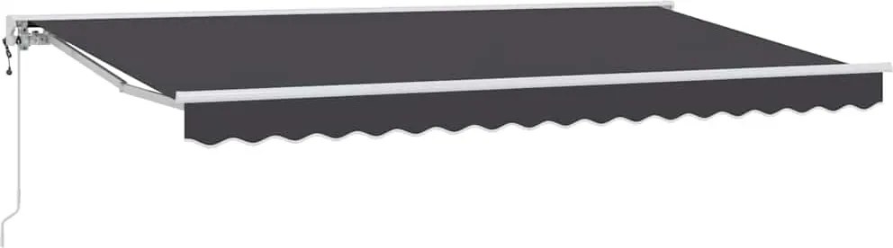 vidaXL Cortina Retractabilă Antracit 400 x 200 cm Aluminiu și țesătură