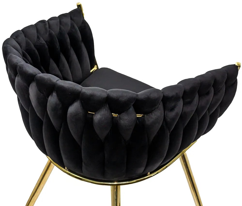Scaune living catifea BUC 261 negre