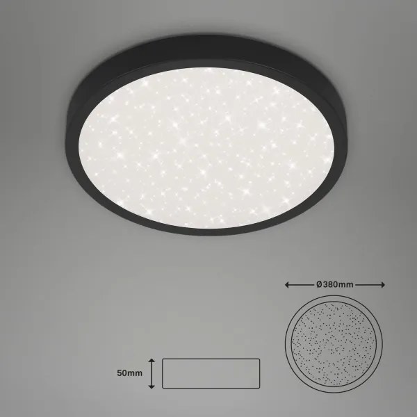 Plafonieră LED RUNA LED/24W/230V negru Briloner 3071-015