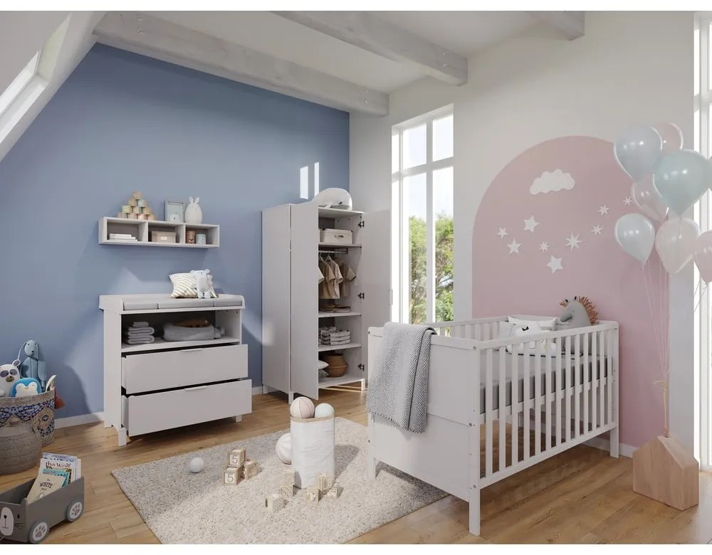 Pătuț crem din lemn masiv 70x140 cm Alkmaar – Germania