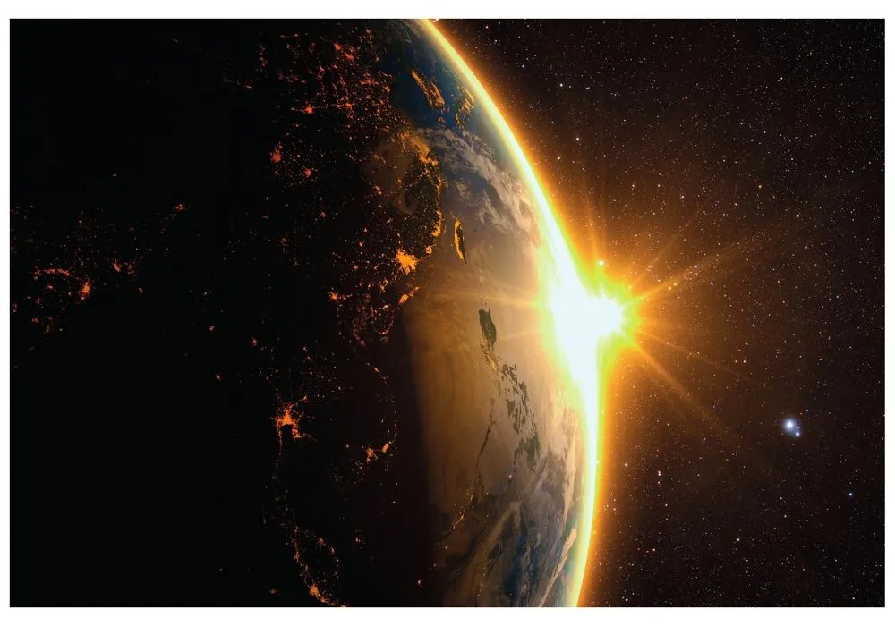 Fototapet strălucirea Pământului