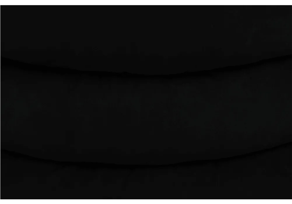 Fotoliu reglabil masaj, material textil catifea negru, LAMBERT