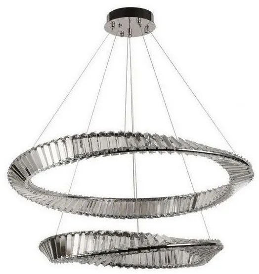 Lustră LED dimabilă pe cablu LED/90W/230V 3000-6500K crom + telecomandă