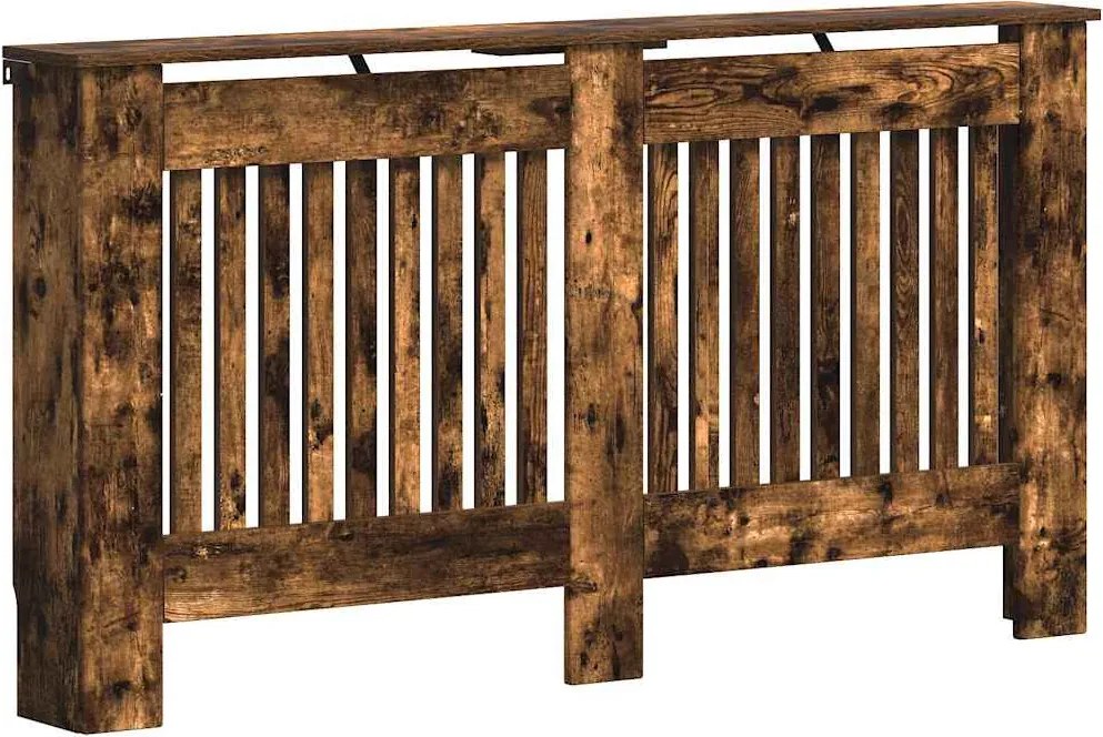 vidaXL Capac pentru radiator Stejar fumuriu 152 x 19 x 81,5 cm
