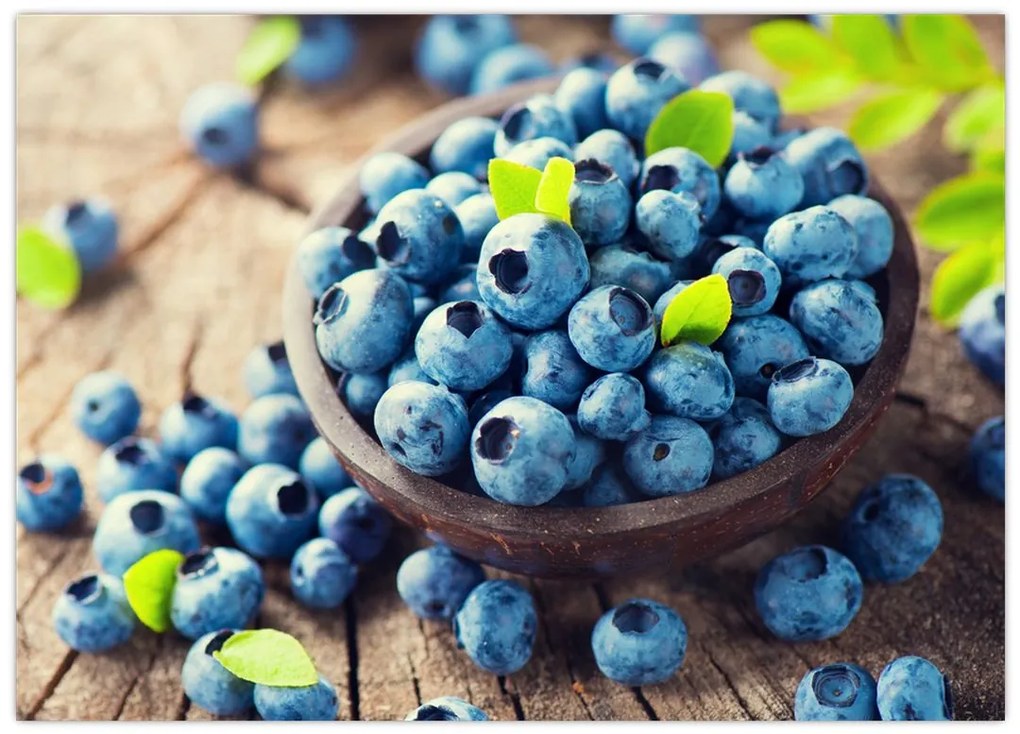 Tablou pe sticlă - Afine (70x50 cm)