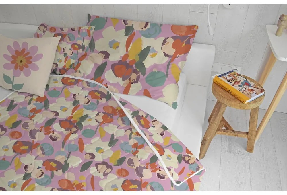 Set pilotă și față de pernă din bumbac satinat matlasat 140x200 cm – Butter Kings