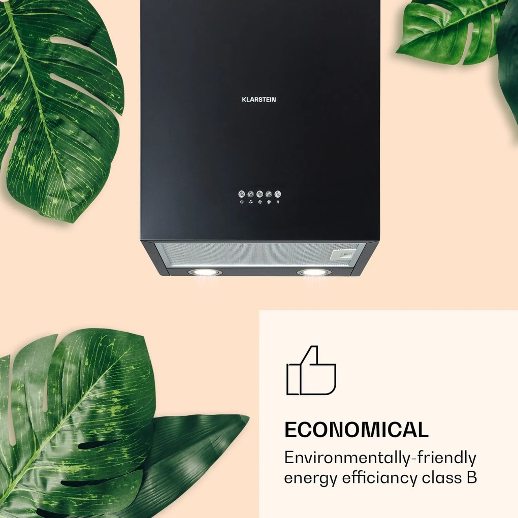 Klarstein Monumenta, hotă murală, aluminiu, 559m³/h, LED, clasa de eficiență energetică B