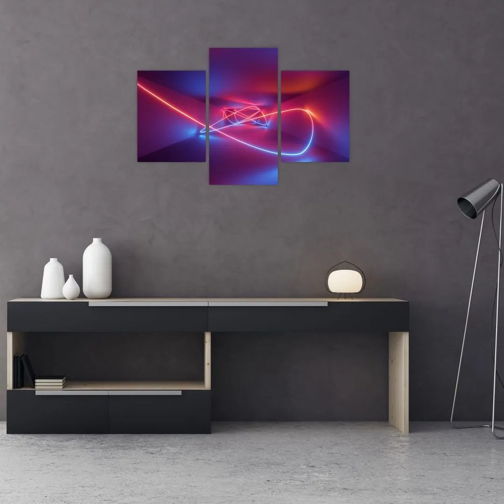 Tablou cu abstracție modernă (90x60 cm)