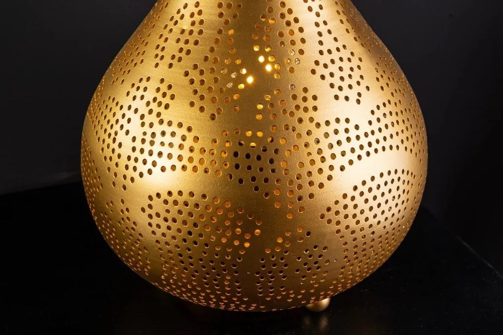 Veioza lucrata manual design artistic oriental ORIENT LIVING 50cm