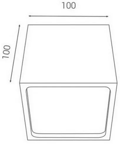 Plafonieră LED de exterior LED2 CUBE LED/12W/230V alb