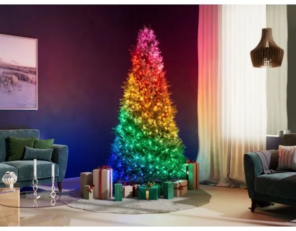 Instalație LED RGB dimabilă de Crăciun 100xLED 8 m USB Wi-Fi Twinkly TWKC100RGB-T
