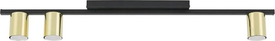 Corp de iluminat tip spot LED LOGAN 3xGU10/10W/230V negru/auriu