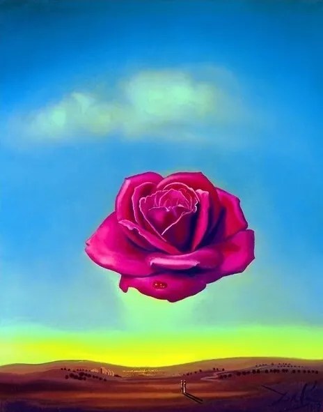 Imprimare de artă Salvador Dali - Medative Rose, Salvador Dalí